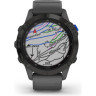 Часы GARMIN FENIX 6 PRO SOLAR BLACK WITH SLATE GRAY BAND 010-02410-11