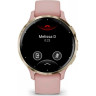 Часы GARMIN VENU 3S SOFT GOLD STAINLESS STEEL BEZEL WITH DUST ROSE CASE AND SILICONE BAND 010-02785-03